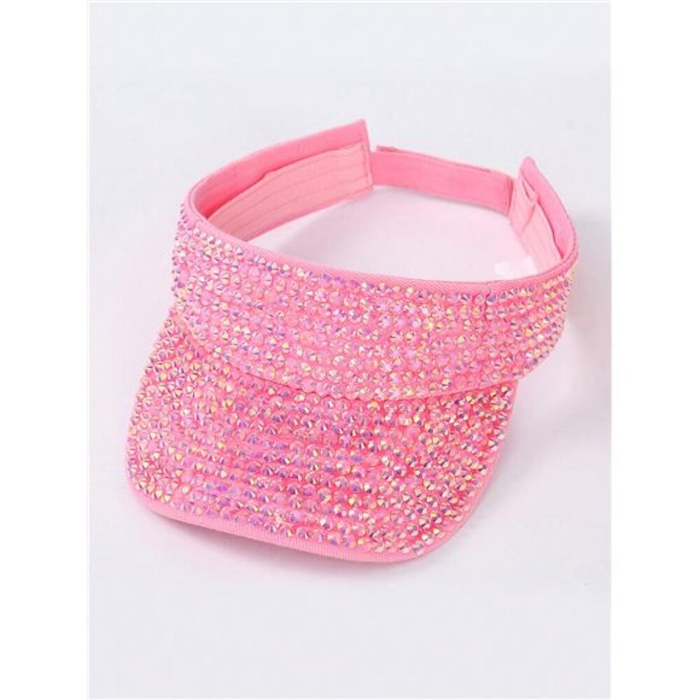 Street 1pc Fashionable Women Summer Wide Hat Decorated Rhinestones Tennis Hats